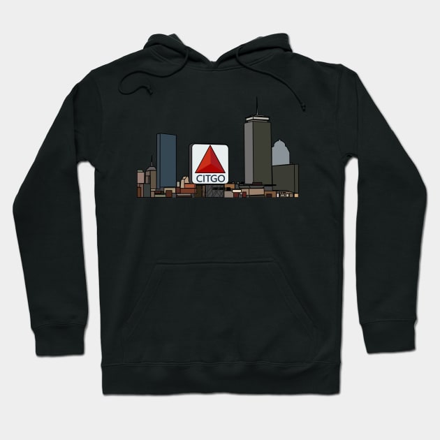 Boston Skyline Hoodie by Sci-Emily